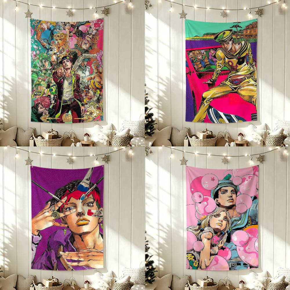 Outdoor Adventure Background - JoJos B-Bizarres Adventures Flaggen Wandbehang Wandteppich
