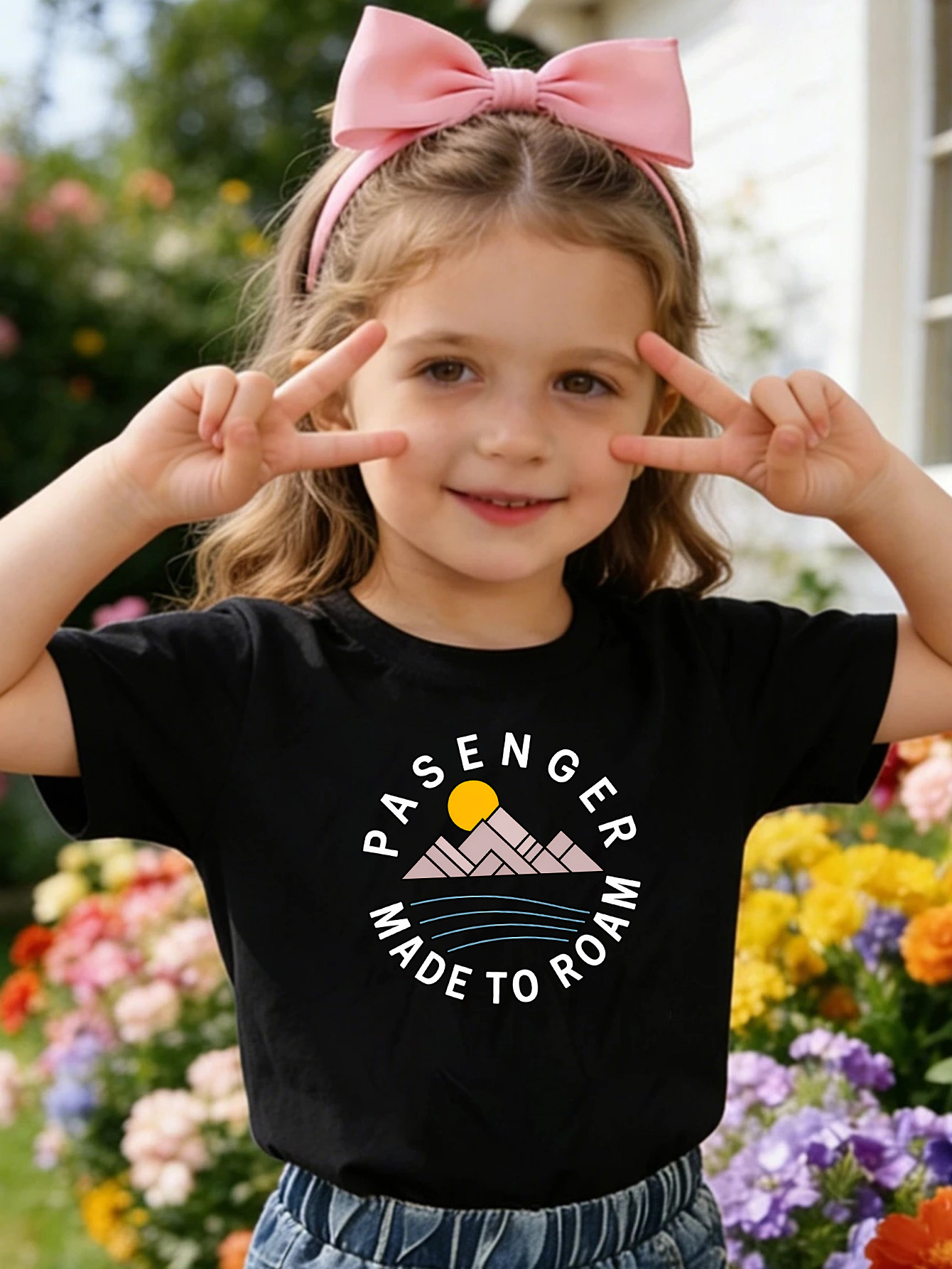 Outdoor Adventure Boys - Outdoor-Bergabenteuer Text-Print Kinder-T-Shirt Jungen Mädchen Familien-Match