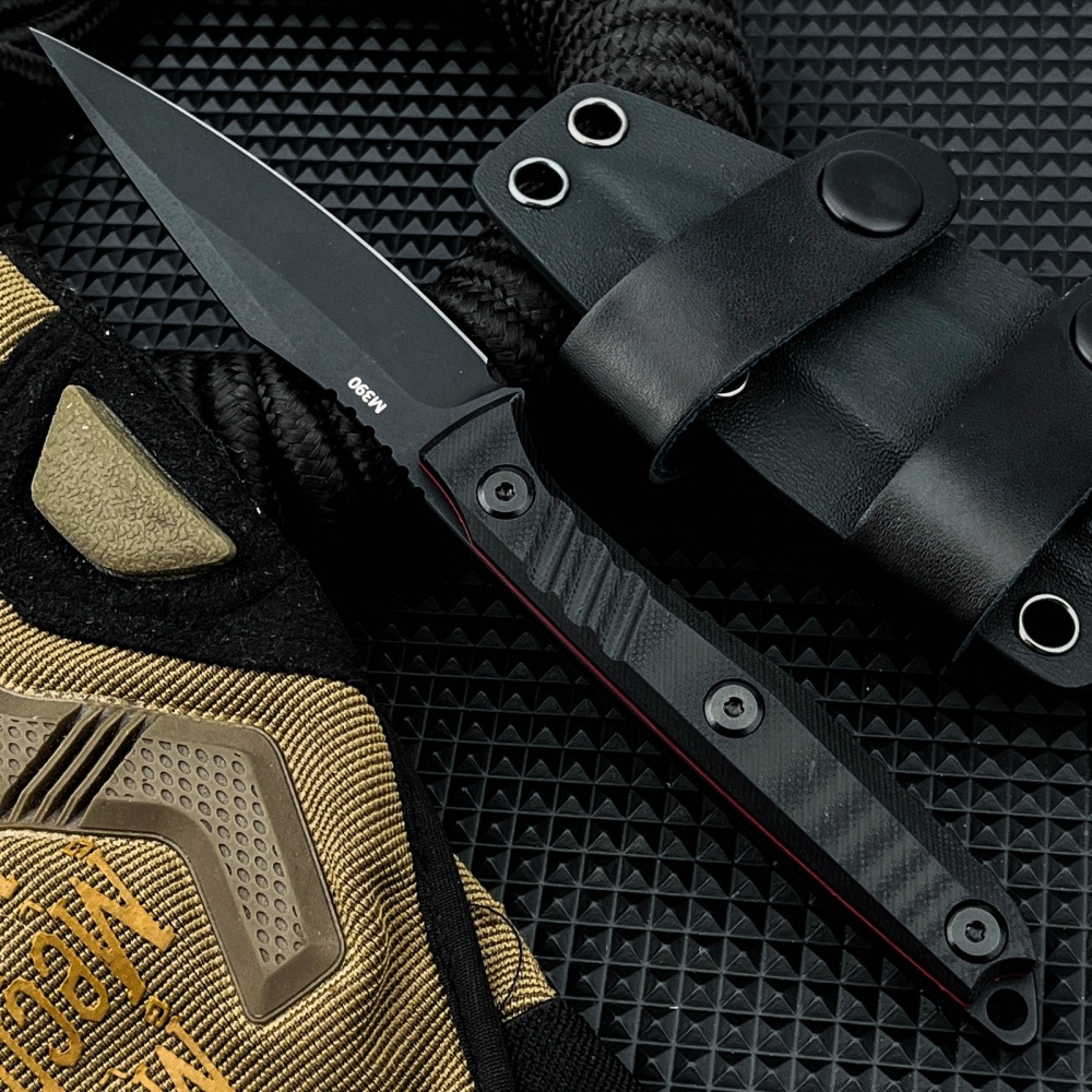 Survival Knife Full Tang - Langlebiges 8Cr13Mov feststehendes Messer für EDC,