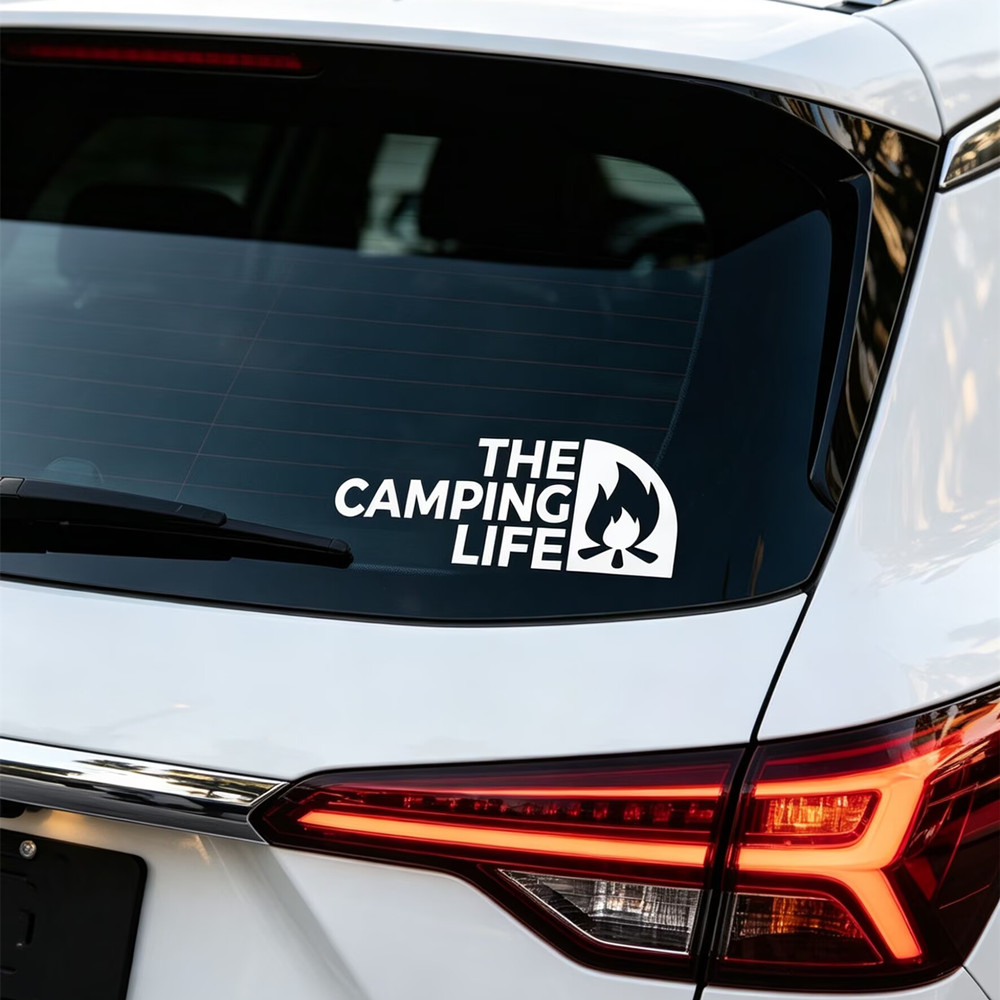 Outdoor Adventure Rv - Lustiger Camping-Abenteuer-Vinylaufkleber, Outdoor-Enthusiasten-Aufkleber für Wohnmobil, SUV,