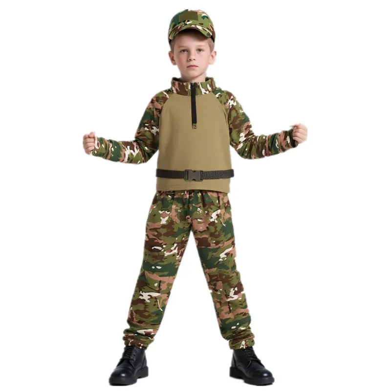 Outdoor Adventure With Kids - Kinder Erwachsene Camouflage Frosch Outfit Sommer