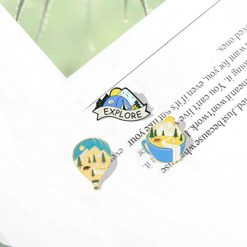 Camping Abenteuer Emaille Pins – Outdoor Adventure With Kids Bewertung und Preis
