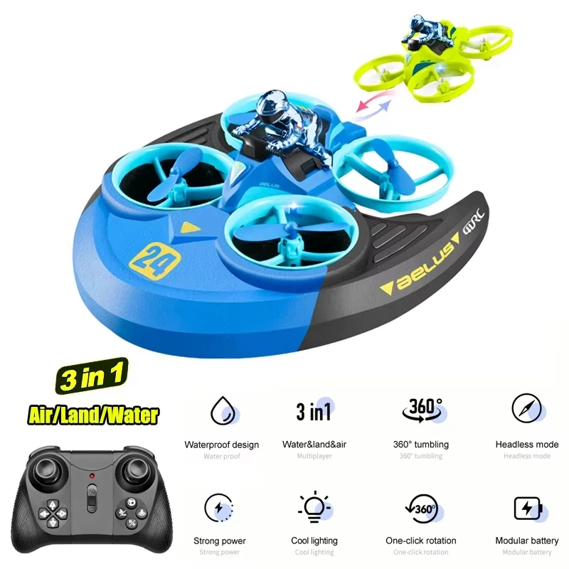 3-in-1 Land Air Sea RC Flugzeu – Outdoor Adventure Boys Bewertung und Preis