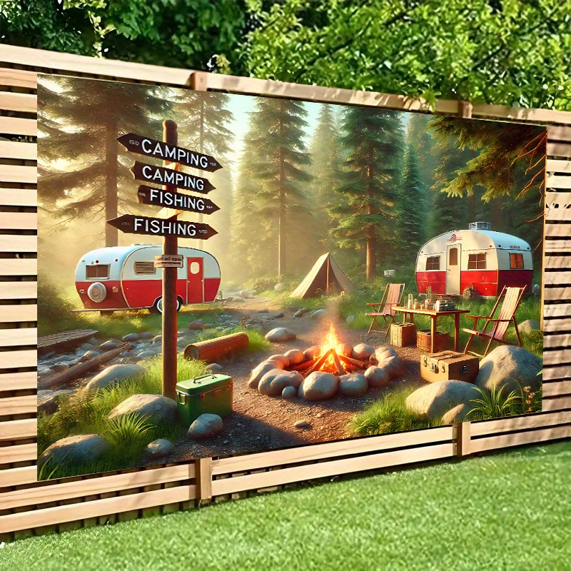 Camping-Wohnwagen-Wandteppich  – Outdoor Adventure Rv Bewertung und Preis