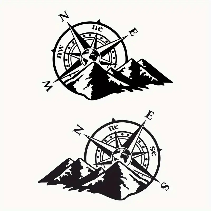 2 Stück Bergkompass Vinyl-Aufk – Outdoor Adventure Rv Bewertung und Preis