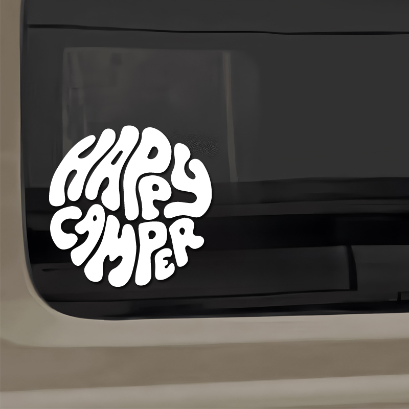 Happy Camper Boho Vinyl-Aufkle – Outdoor Adventure Rv Bewertung und Preis