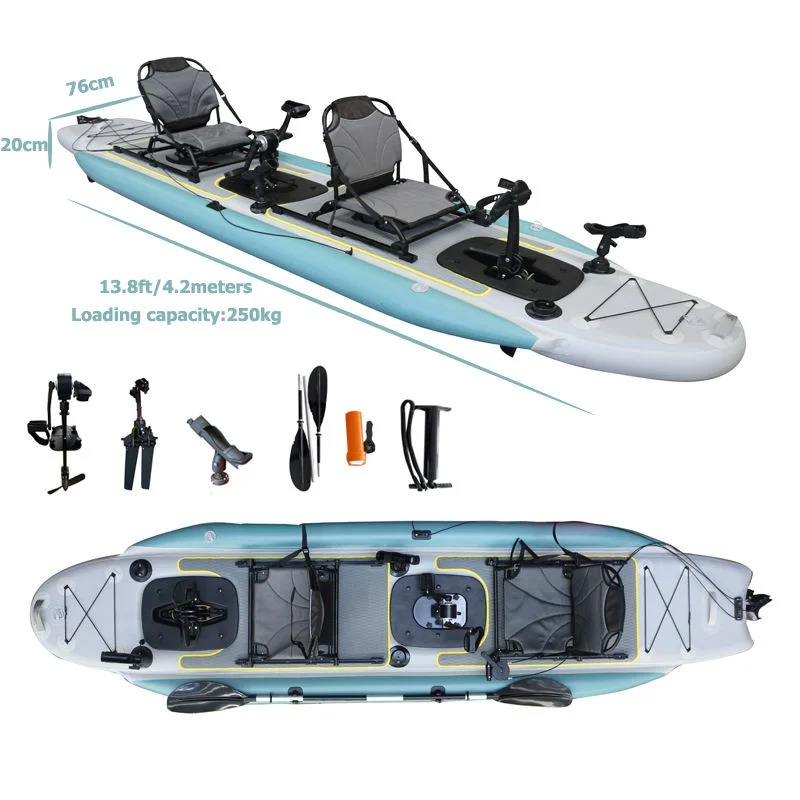 14 Fuß aufblasbares Zweiperson – Outdoor Adventure Kayak Bewertung und Preis
