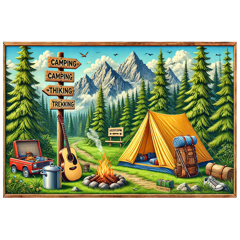 1, Camping- und Outdoor-Abente – Outdoor Adventure Background Bewertung und Preis