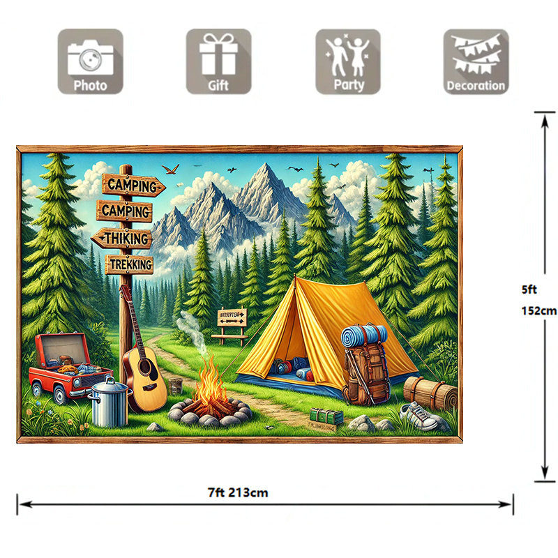 1, Camping- und Outdoor-Abente – Outdoor Adventure Background Bewertung und Preis